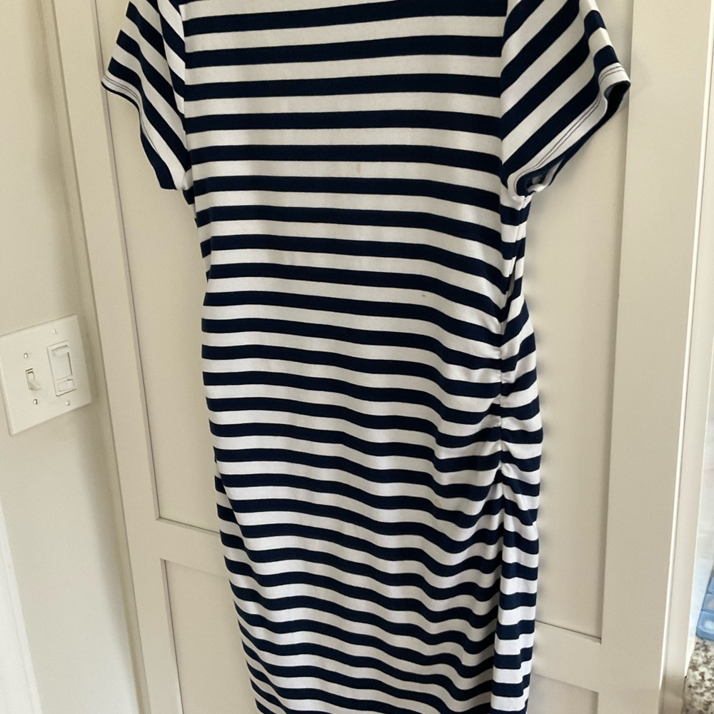 Liz Lang Maternity stripe dress. Size Large - Picture 4 of 6